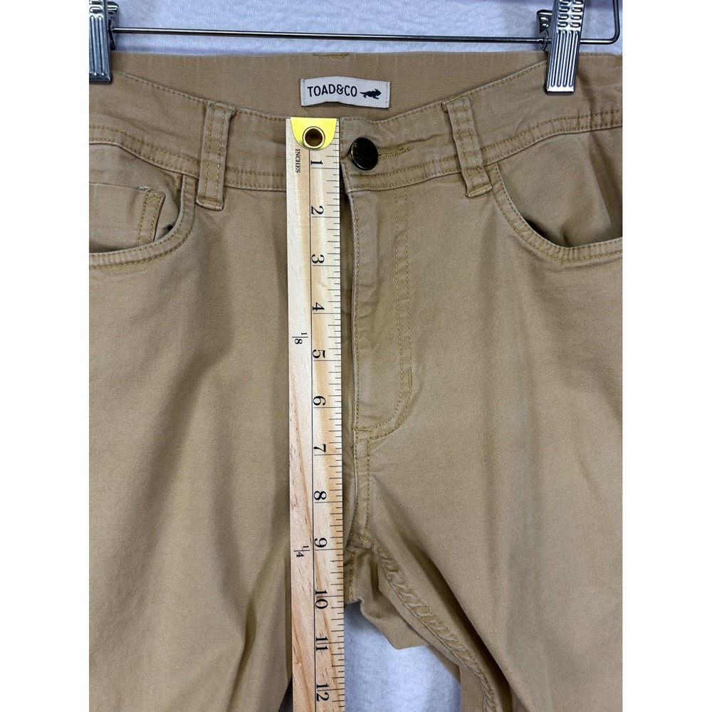 Gorpcore Toad&Co Womens 6 Tan Skinny Organic‎ Cotton Tencel Stretch Pants - Picture 5 of 11
